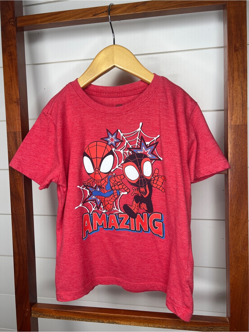 Marvel Red Kids Spider-Man 'Amazing' Short Sleeve Tee